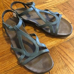 Naot Dorith Sandal Sea Green Leather